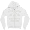 rescued is my favorite breed Zipper Hoodie
