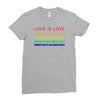 love is love, black lives matter, climate change is real, immigrants m Ladies Fitted T-Shirt