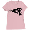 sci fi t shirt 3xl science darwin funny nasa evolution atheism cool te Ladies Fitted T-Shirt