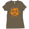 biohazard splat Ladies Fitted T-Shirt