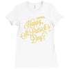 happy st patrick's day Ladies Fitted T-Shirt