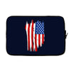 sa distress flag cool american Laptop sleeve