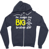 personalised i'm the big brother Zipper Hoodie