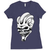 alien skull Ladies Fitted T-Shirt