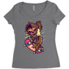 nick automatic Women's Triblend Scoop T-shirt