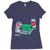 beer pong Ladies Fitted T-Shirt