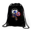 mega capt Drawstring Bags