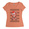 ugly santa dabbing Women's Triblend Scoop T-shirt