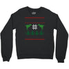 ugly dinosaur christmas Crewneck Sweatshirt