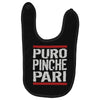 puro pinche pari funny Baby Bibs