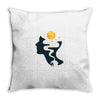 Night Think Throw Pillow