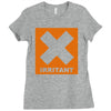 irritant mens Ladies Fitted T-Shirt