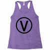 vegan symbol Racerback Tank