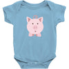 cute surprised pig pig Baby Bodysuit