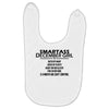 Smartass December Girl Baby Bibs