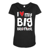 I Love My Big Brother Maternity Scoop Neck T-shirt