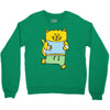 meow is running Crewneck Sweatshirt