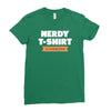 nerdy shirt Ladies Fitted T-Shirt