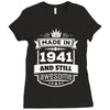 Made In 1941 And Still Awesome Ladies Fitted T-Shirt