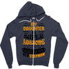 My Daughter Is Super Awesome Her Stepmom Zipper Hoodie