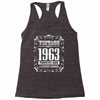 vintage made in 1963 perfectly aged a living legend Racerback Tank