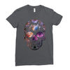 Colorful Skull Ladies Fitted T-Shirt
