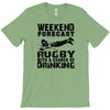 weekend rugby forecast beer pub drink T-Shirt