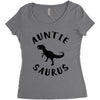 Auntiesaurus Women's Triblend Scoop T-shirt