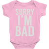 sorry i'm bad (2) Baby Onesie