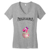 Pregosaurus Girl Women's V-Neck T-Shirt