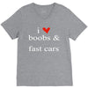 boobs &amp; fast cars V-Neck Tee