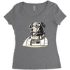 Space Dog-Laika Women's Triblend Scoop T-shirt