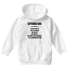 Super September Girl Youth Hoodie