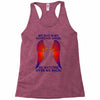 my dad is my angel Racerback Tank