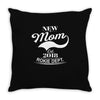 New Mom 2018 Rokie Dept. Throw Pillow