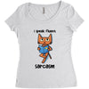 Sarcasm Women's Triblend Scoop T-shirt