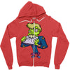 monster cartoon character 14 Zipper Hoodie