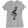the music is the key Ladies Fitted T-Shirt