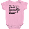 The Universe Is Made Of Protons, Neutrons, Electrons, Morons Baby Bodysuit