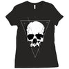 space skull Ladies Fitted T-Shirt
