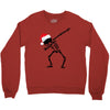 skeleton dabbing christmas Crewneck Sweatshirt