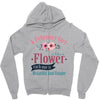 A February Girl Like A Flowers Zipper Hoodie