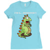 oh no monster Ladies Fitted T-Shirt