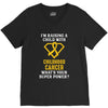 I'm Raising A Child With Childhood Cancer What's Your Super Power V-Neck Tee