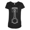 sketch of piston 3 Maternity Scoop Neck T-shirt