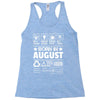 Born In August Racerback Tank