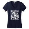 donald pump Women's V-Neck T-Shirt