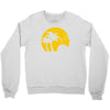 beach silhouette birds sand sunset Crewneck Sweatshirt
