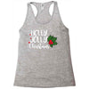 holly jolly christmas Racerback Tank