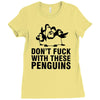 don't f penguins clothing Ladies Fitted T-Shirt